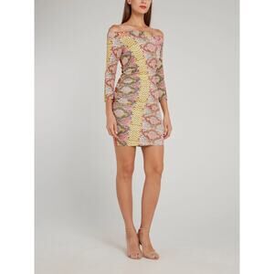Roberto Cavalli Just Cavalli python‎ snake print jersey dress size 44